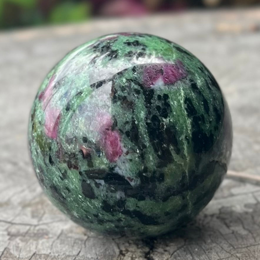 Ruby in Zoisite ~  Sphere