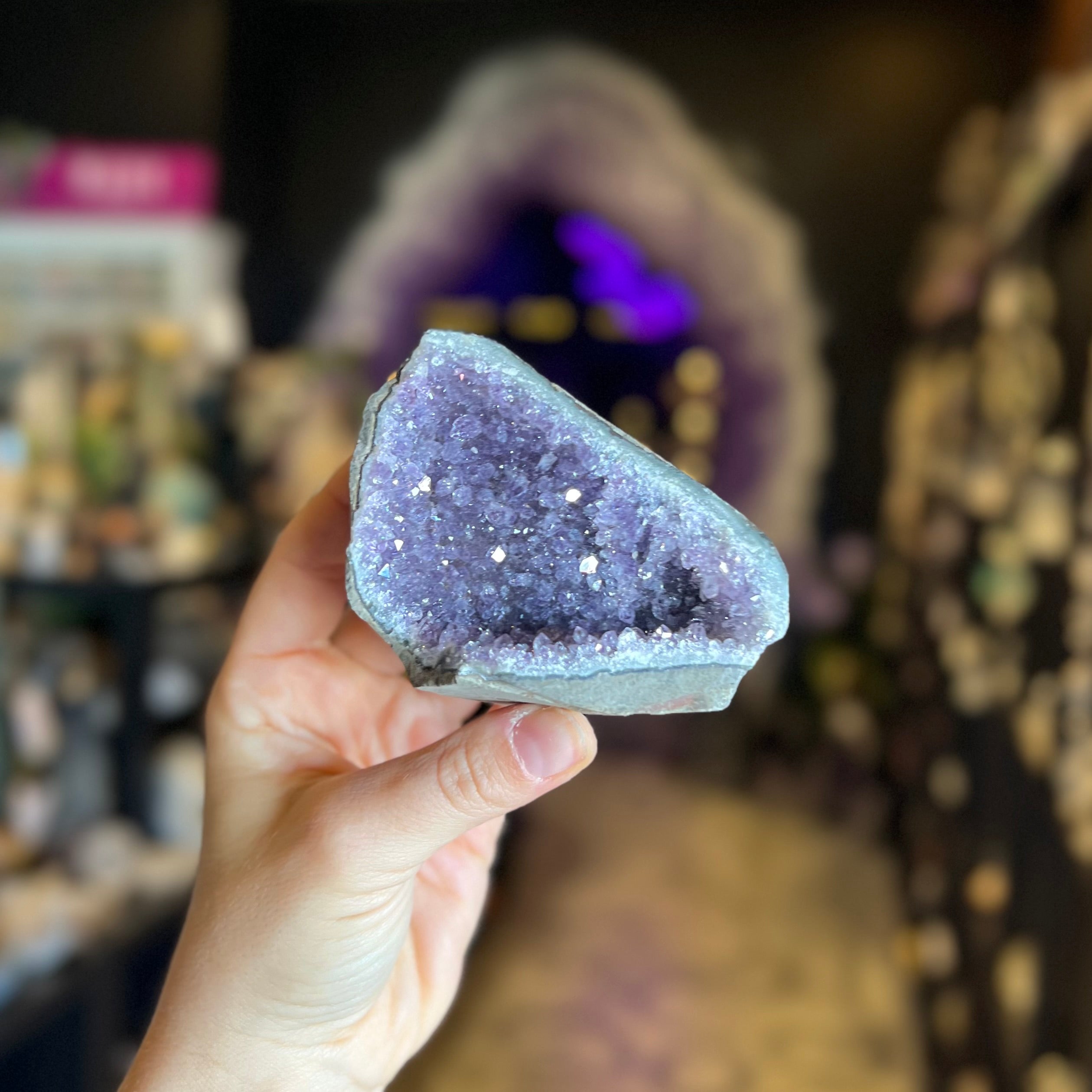 Amethyst Standing Cluster