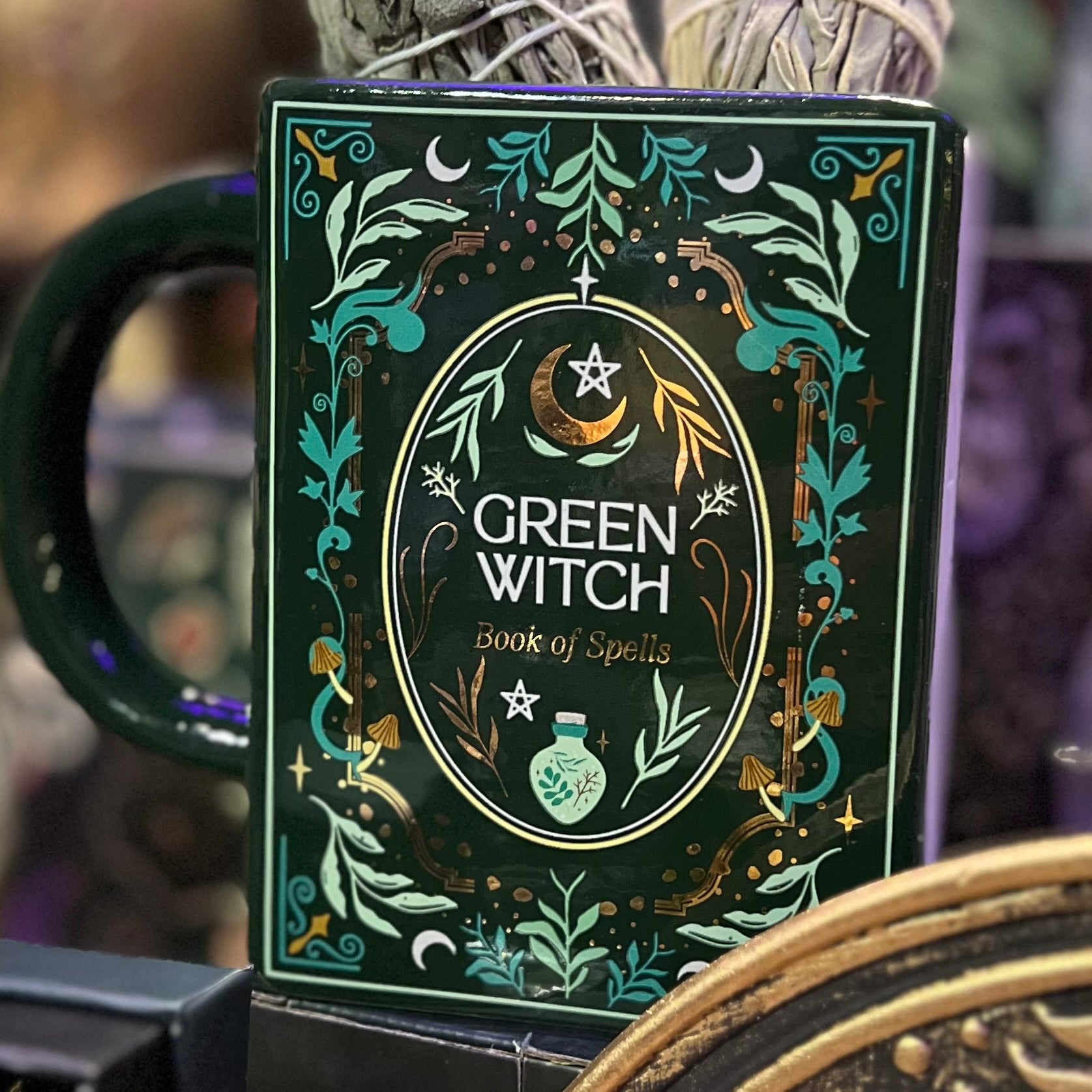 Green Witch ~ Book of Spells ~ Mug