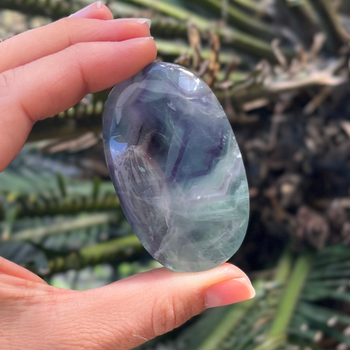 Rainbow Fluorite Palmstone
