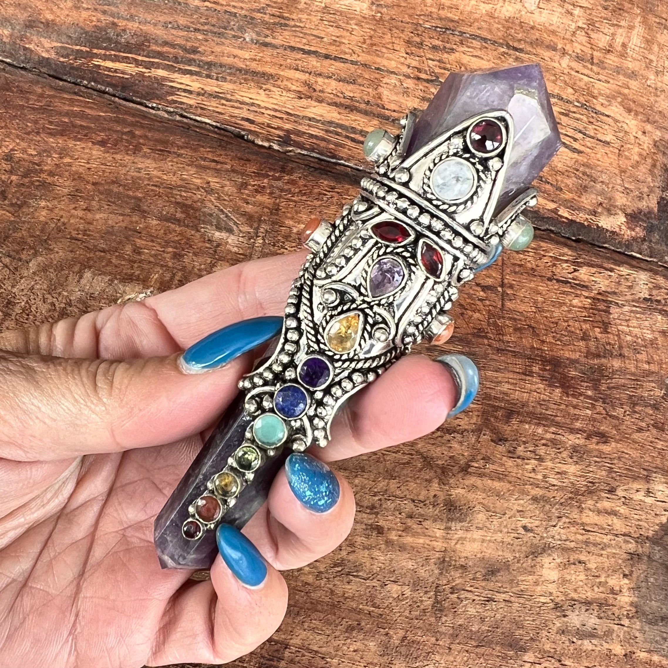 Super Wand ~ Embellished Amethyst