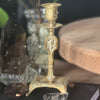 Boho Jungle ~ Vintage Brass Candle Holder - Sphere Holder Decor