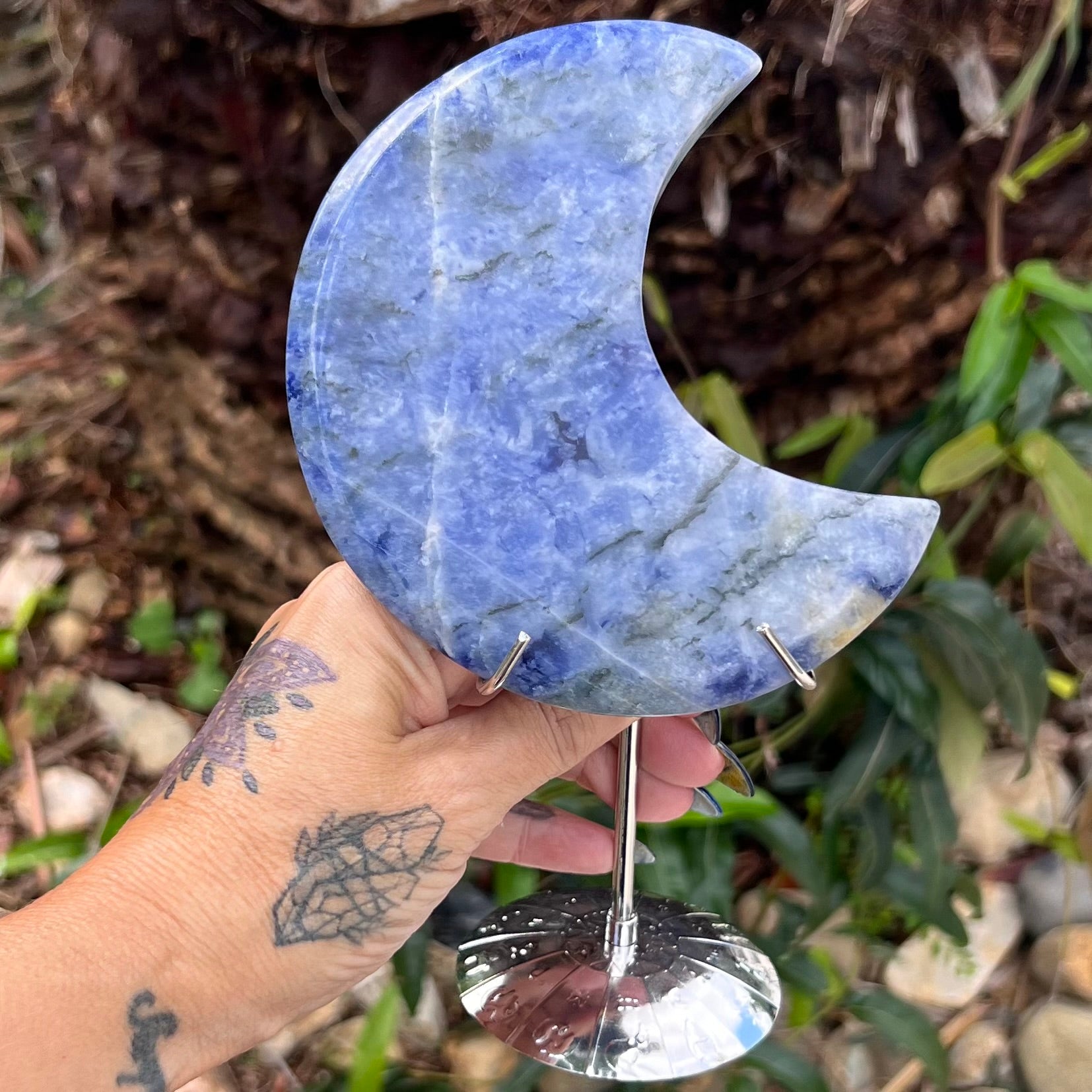 Dumortierite Crescent Moon