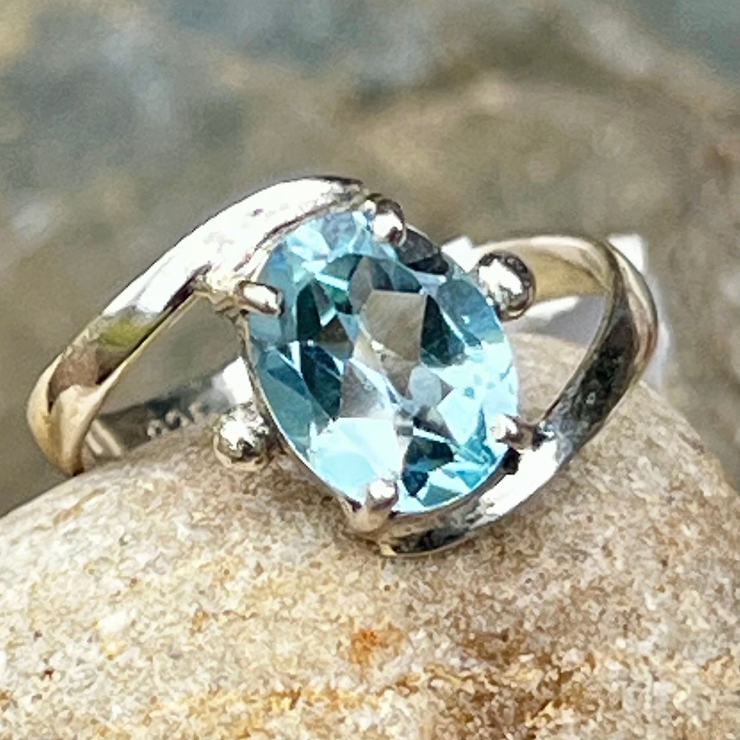 Topaz ~ Sterling Silver Ring ~ 7