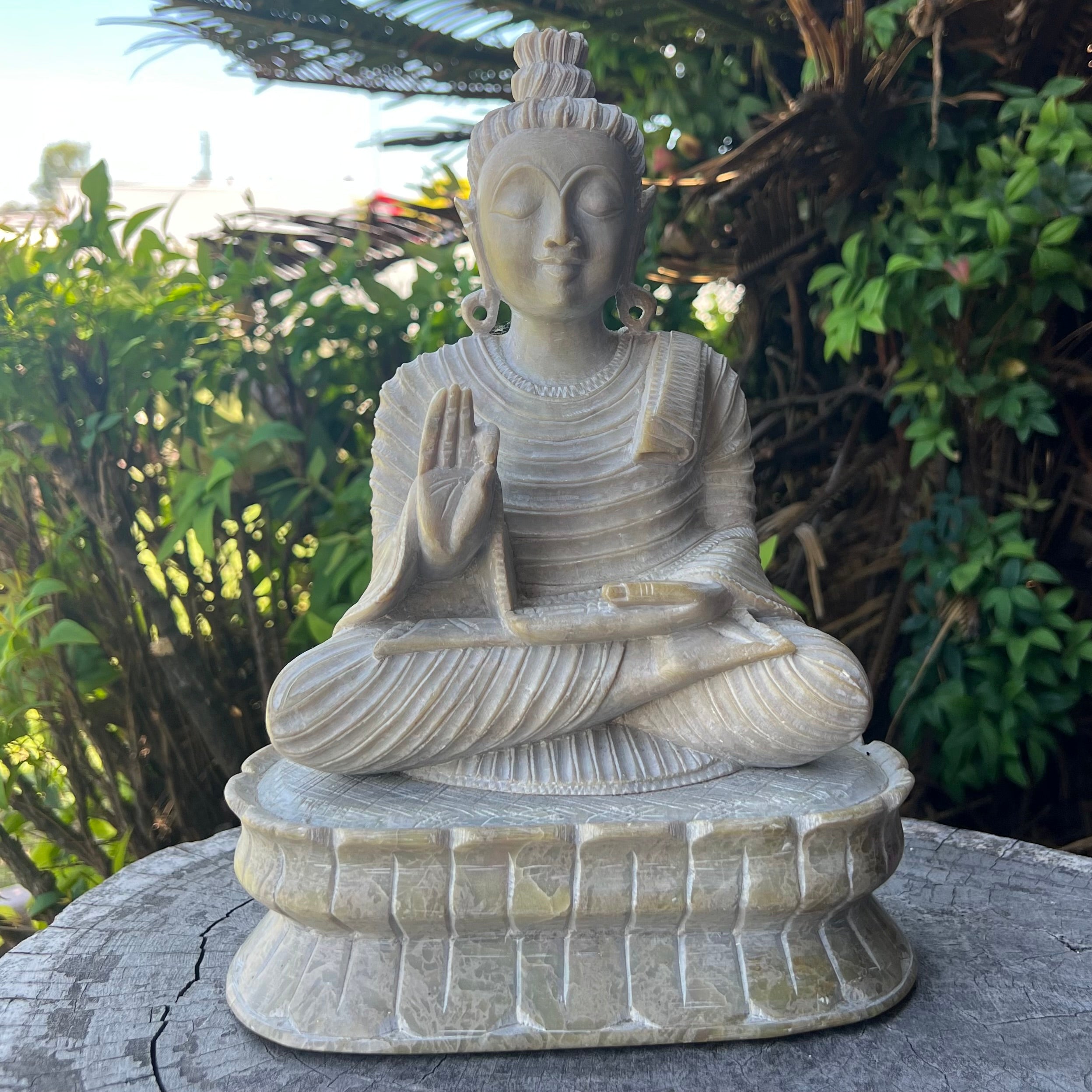 Antique ~ Marble Buddha ~ Chinese Dynasty