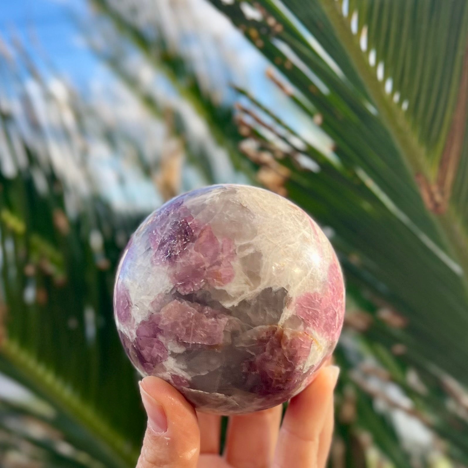 Pink Tourmaline Sphere