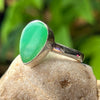 Chrysoprase ~ Sterling Silver Ring ~ Size 8