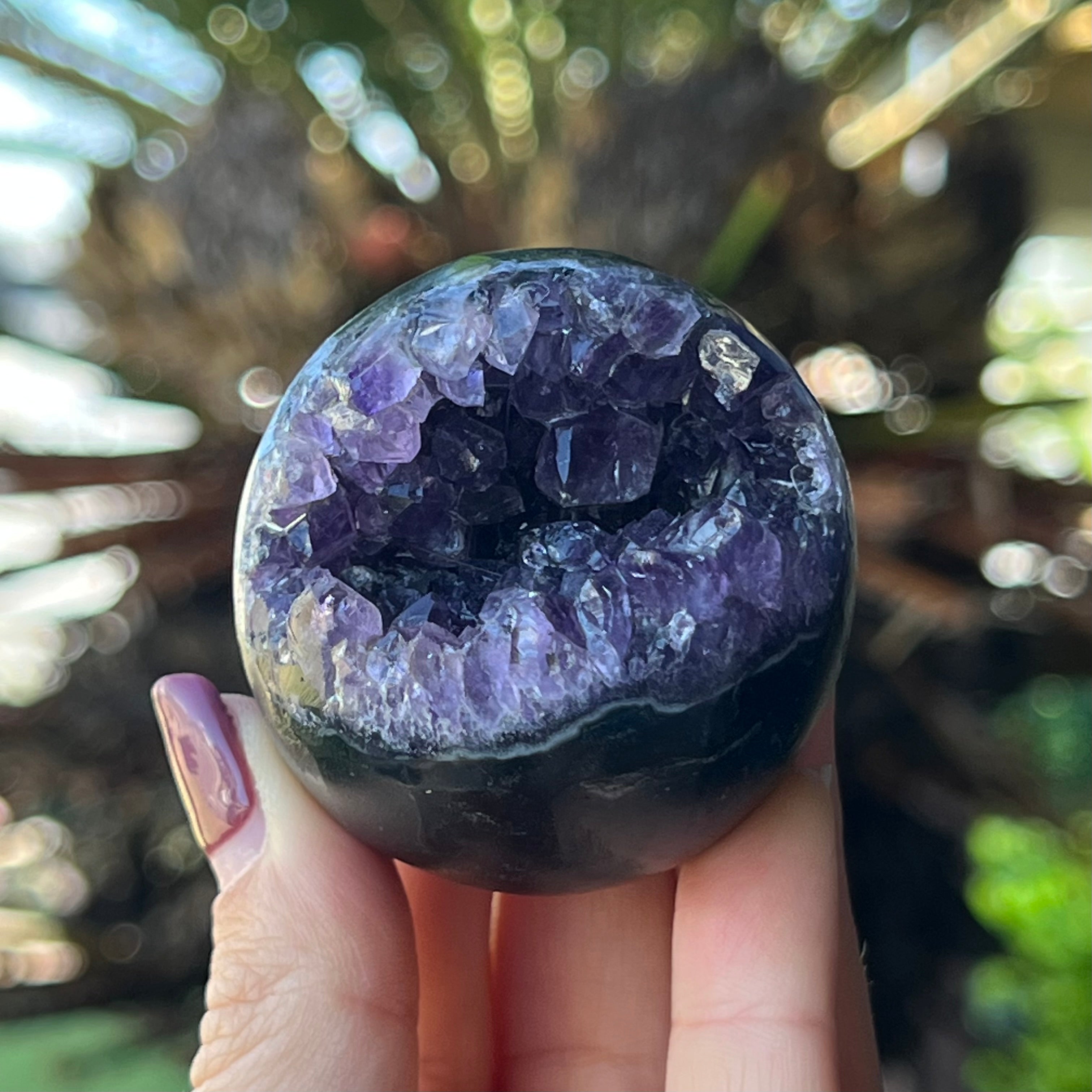 Amethyst Geode Sphere