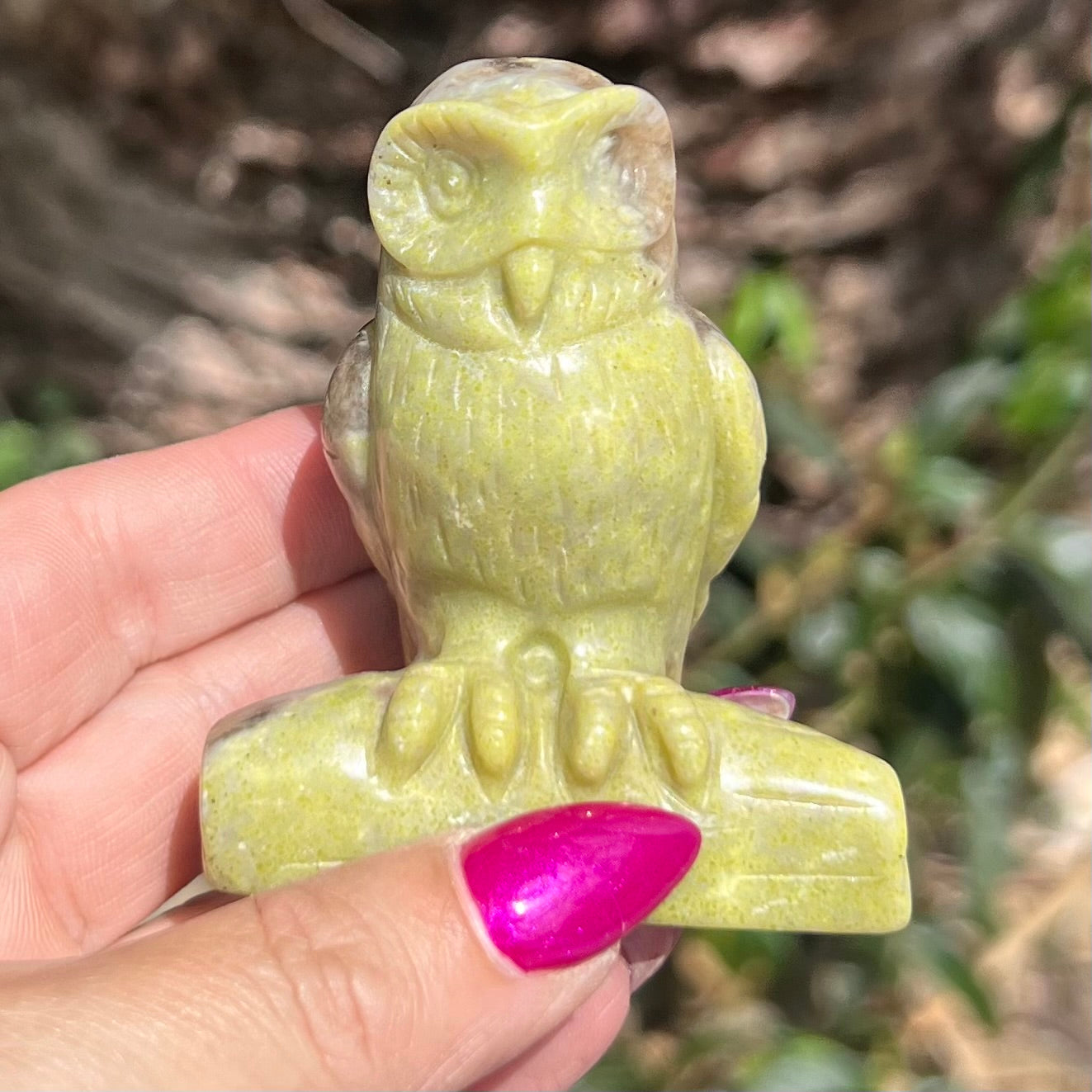 Green Opal Owl