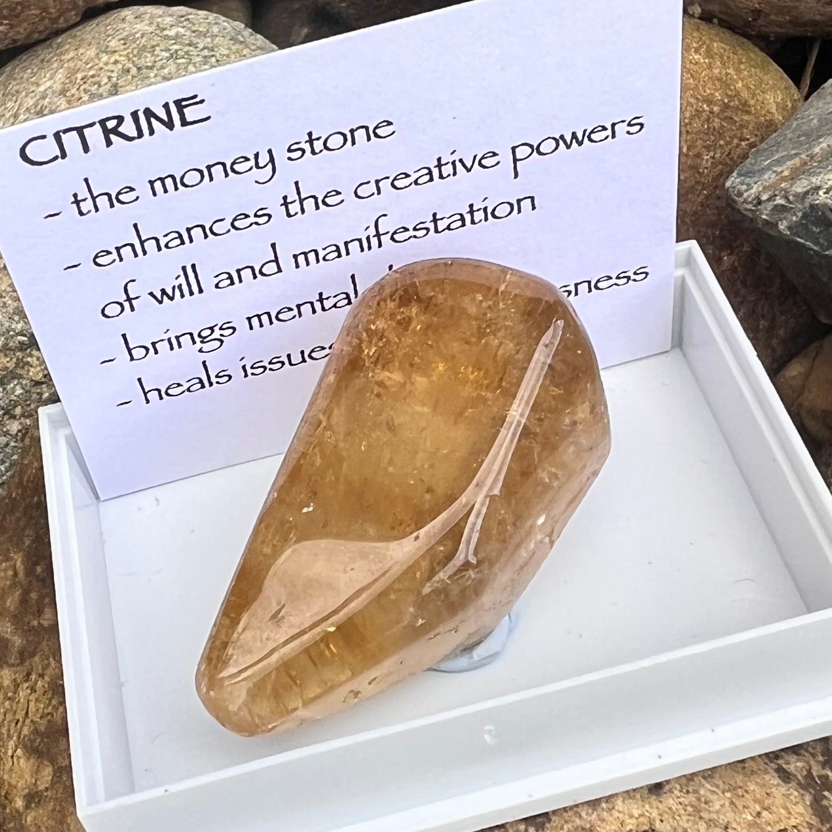 Raw Citrine ~ Specialty Boxed Crystal