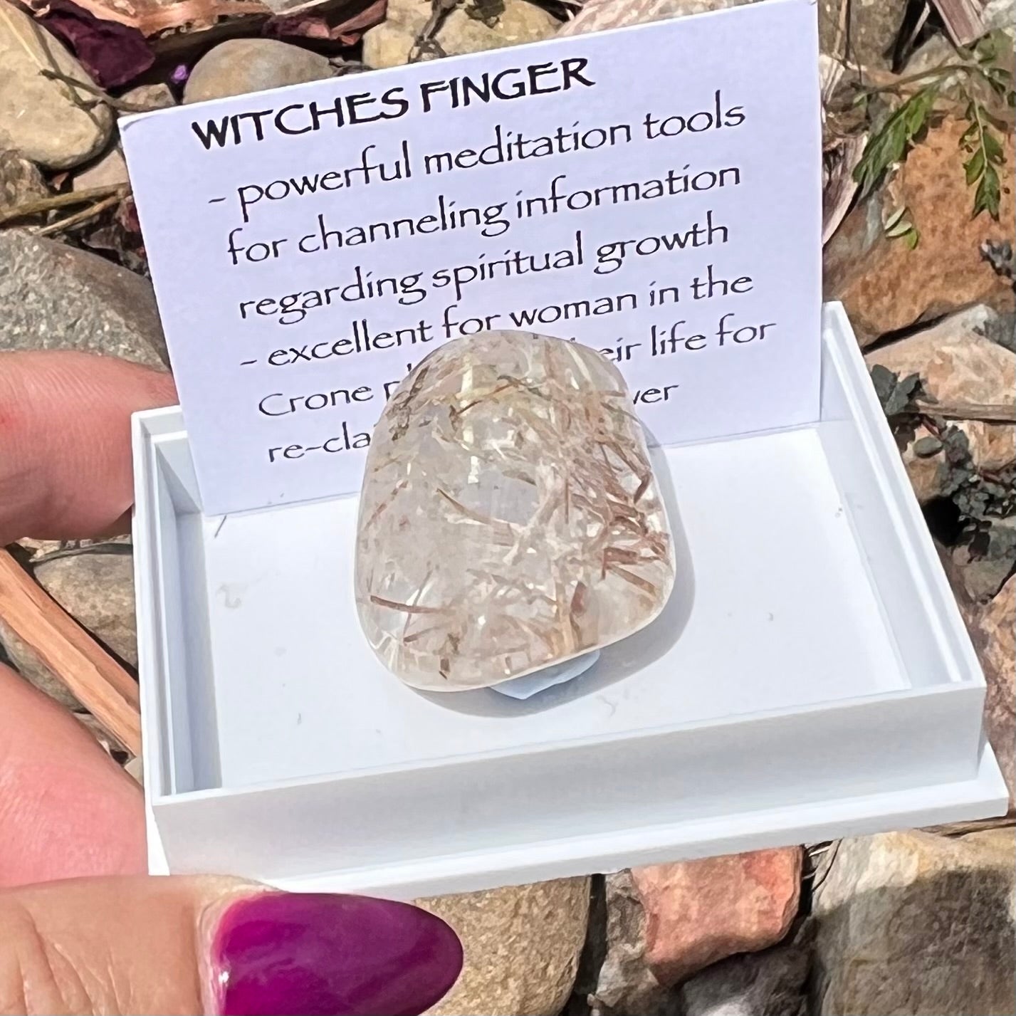 Witches Finger ~ Specialty Boxed Crystal