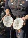 Clear Quartz Friendship Geode Paire (C)