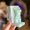 Fluorite Woman Lady Body Carving ~ Book End