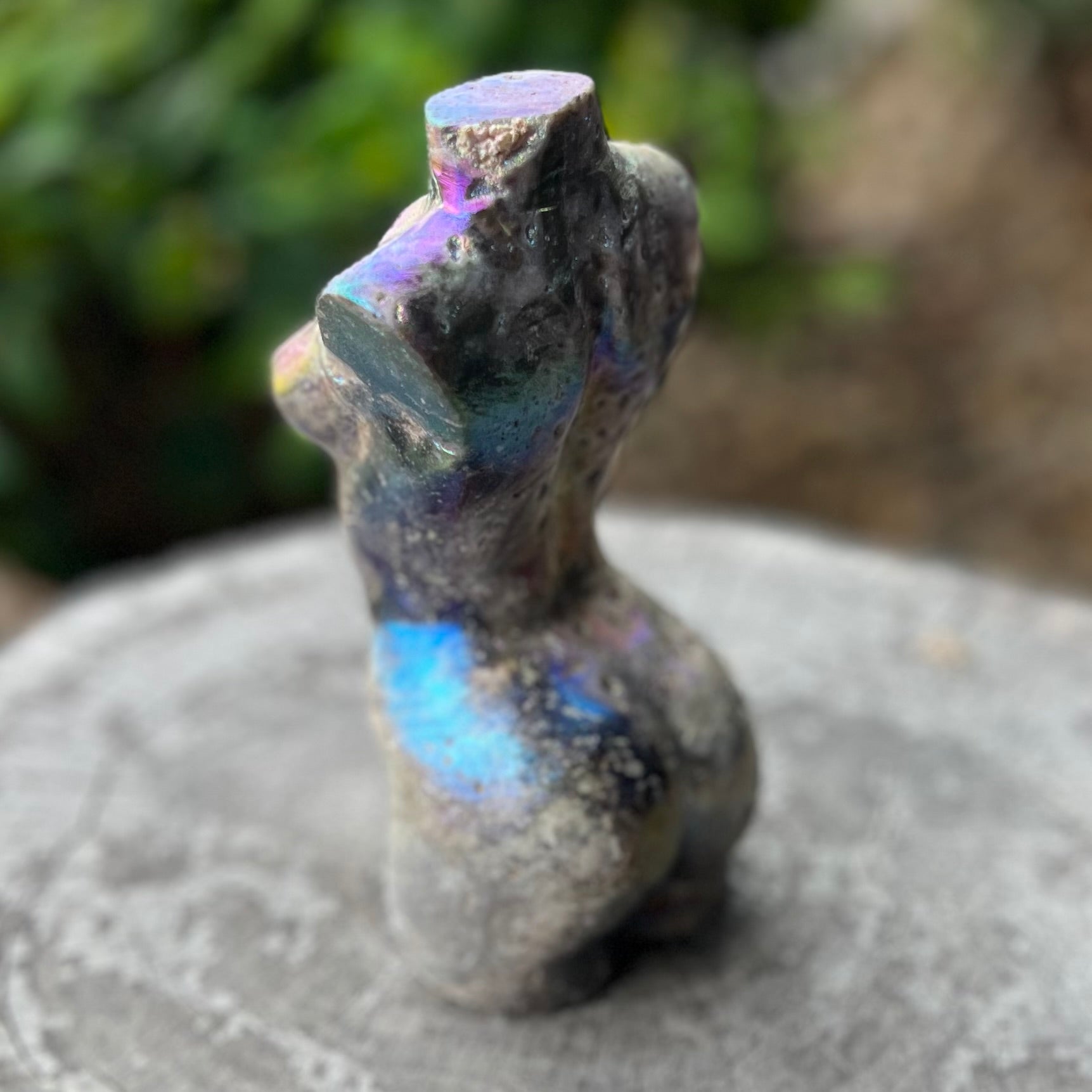 Booty Licious Electroplated Sphalarite Lady Body Carving