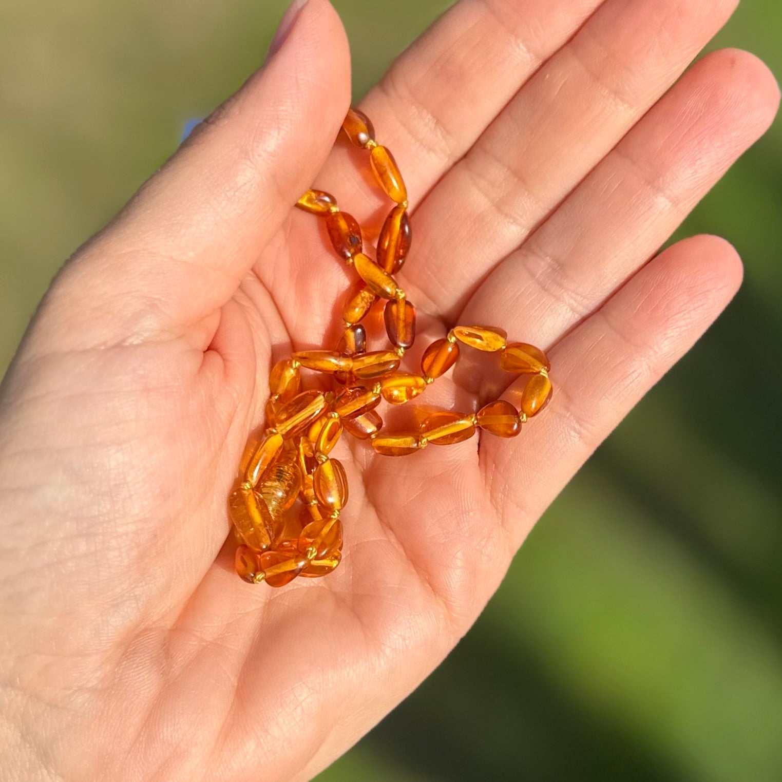 Amber Baby Teething Necklace