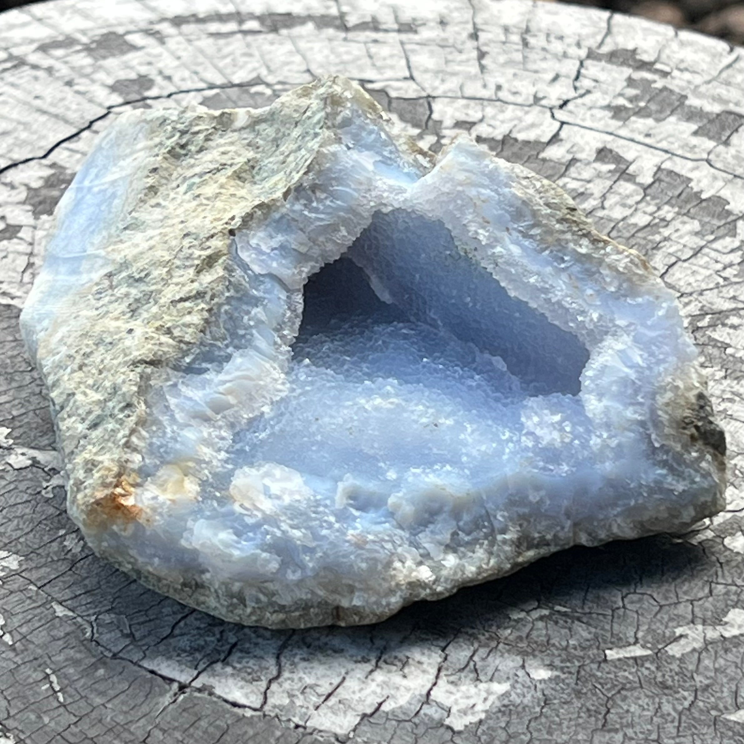 Blue Lace Agate Geode