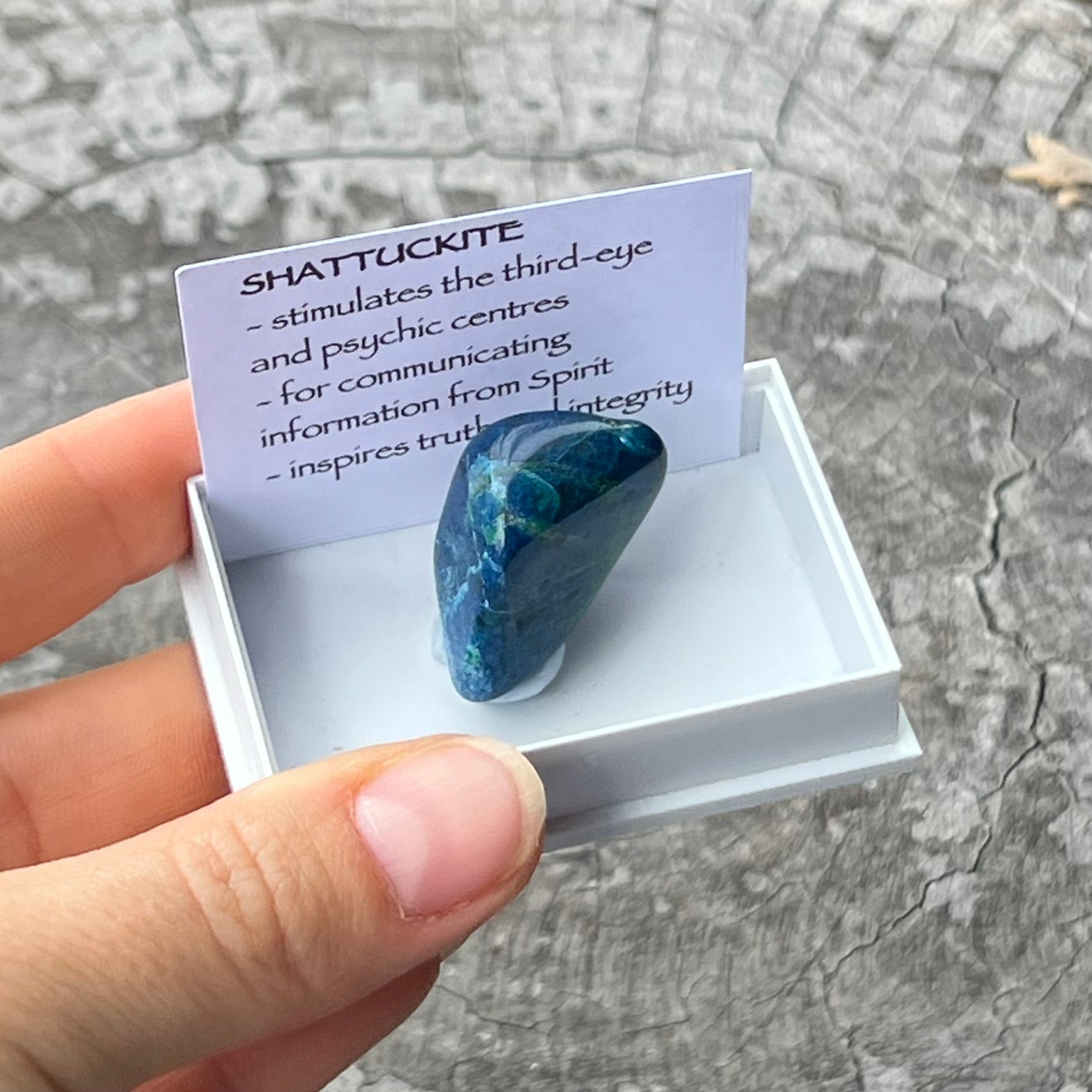 Shattuckite ~ Specialty Boxed Crystal