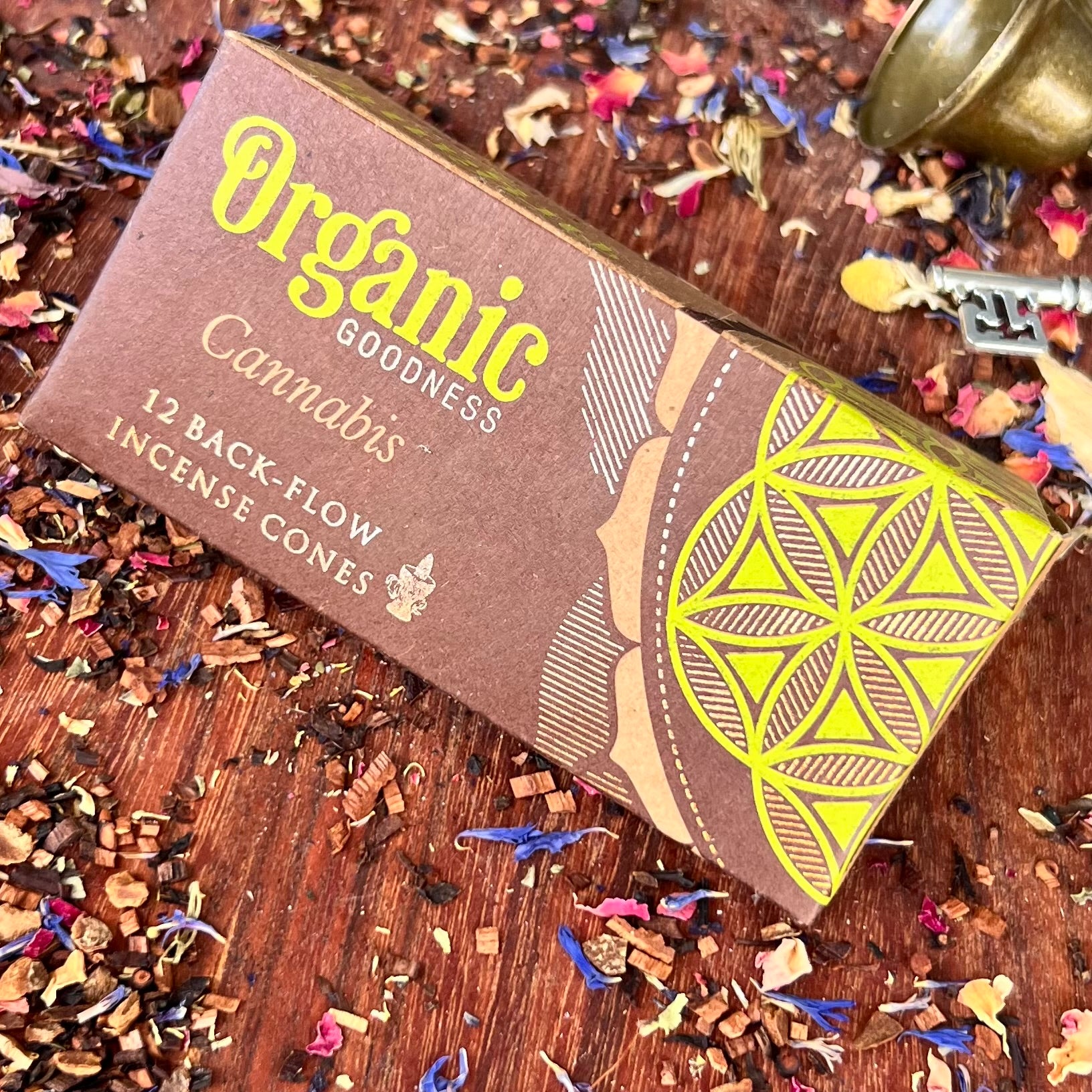 Cannabis Organic Goodness ~ 12 Back-flow Incense Cones