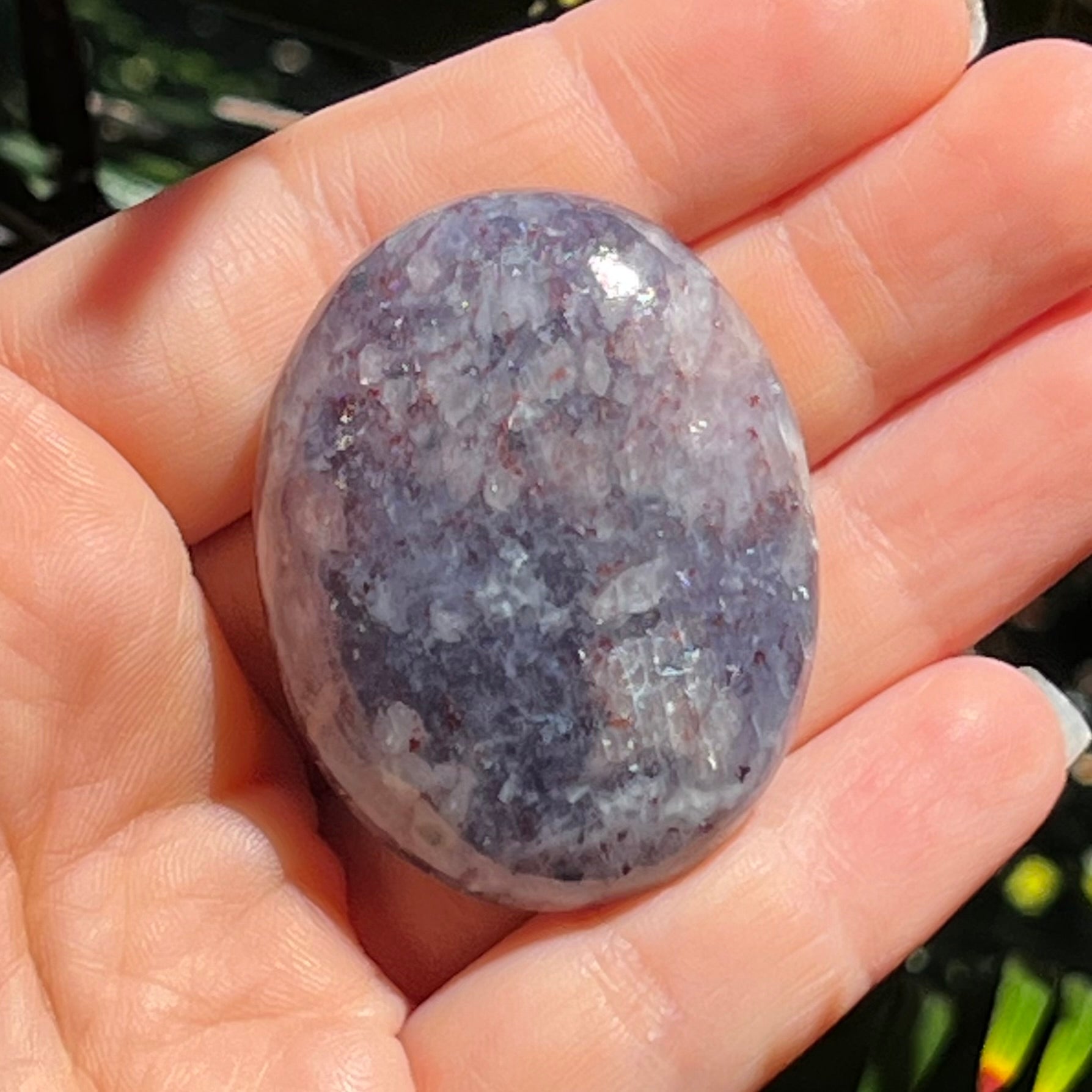 Iolite Palm Stone ~ 3