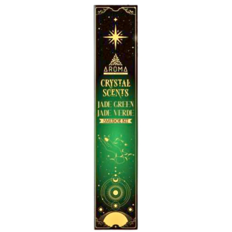 Jade ~ Crystal Scents Smudge Kit Incense