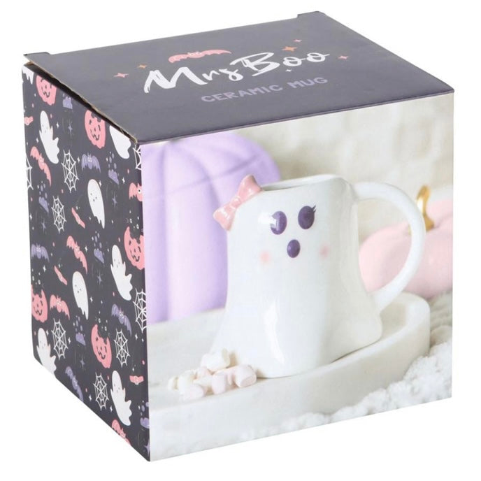Miss Boo ~ Halloween Ghost Mug