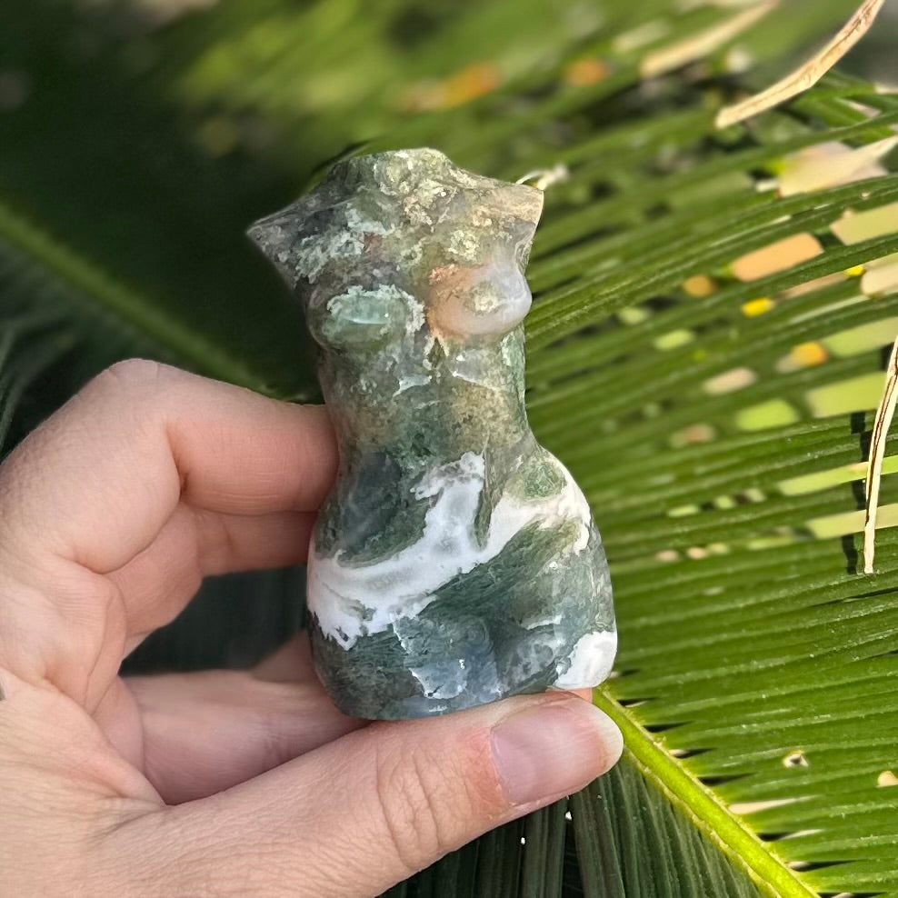 Moss Agate Goddess ~ Mini Lady Body (4)