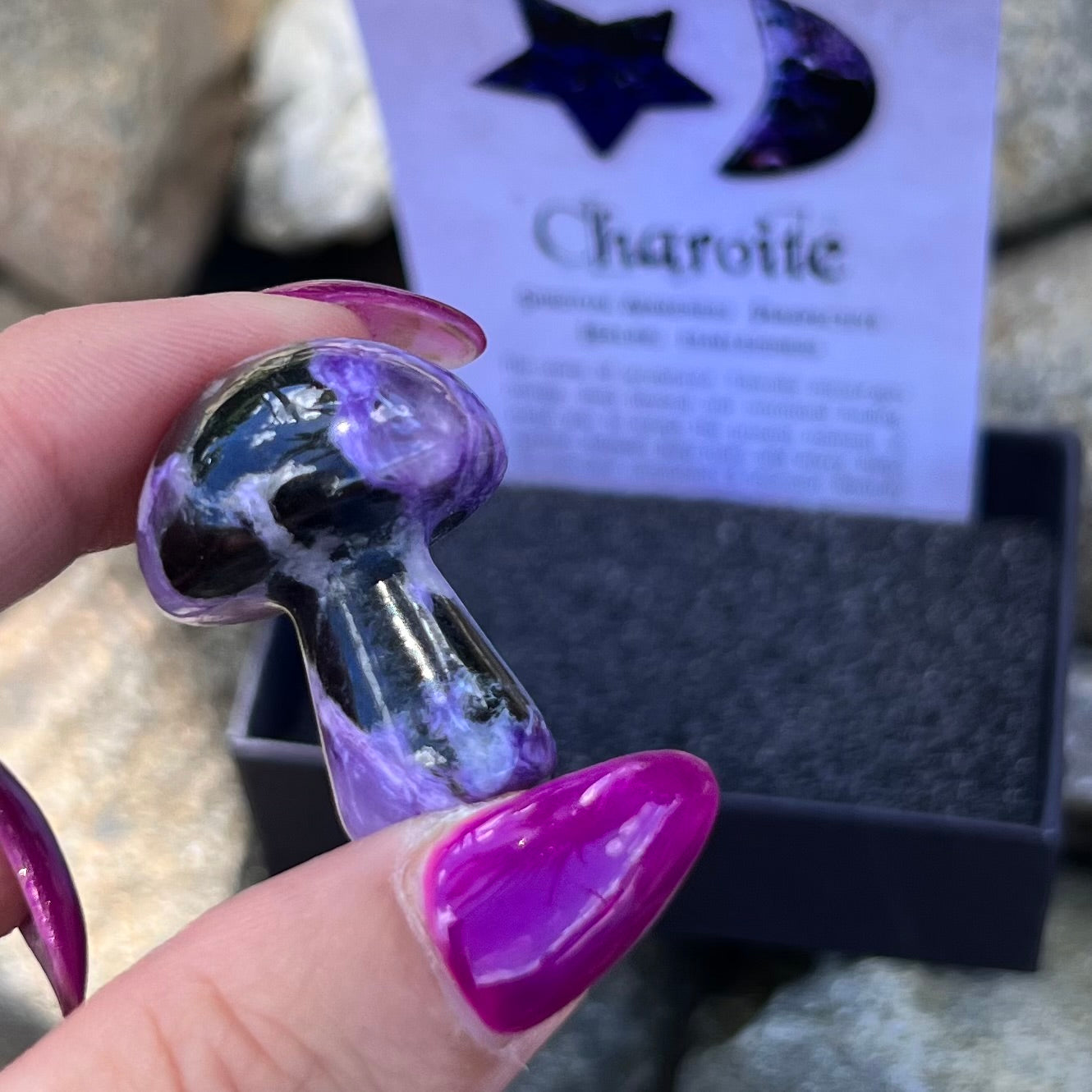 Chariote Mushroom ~ Specialty Boxed Crystal