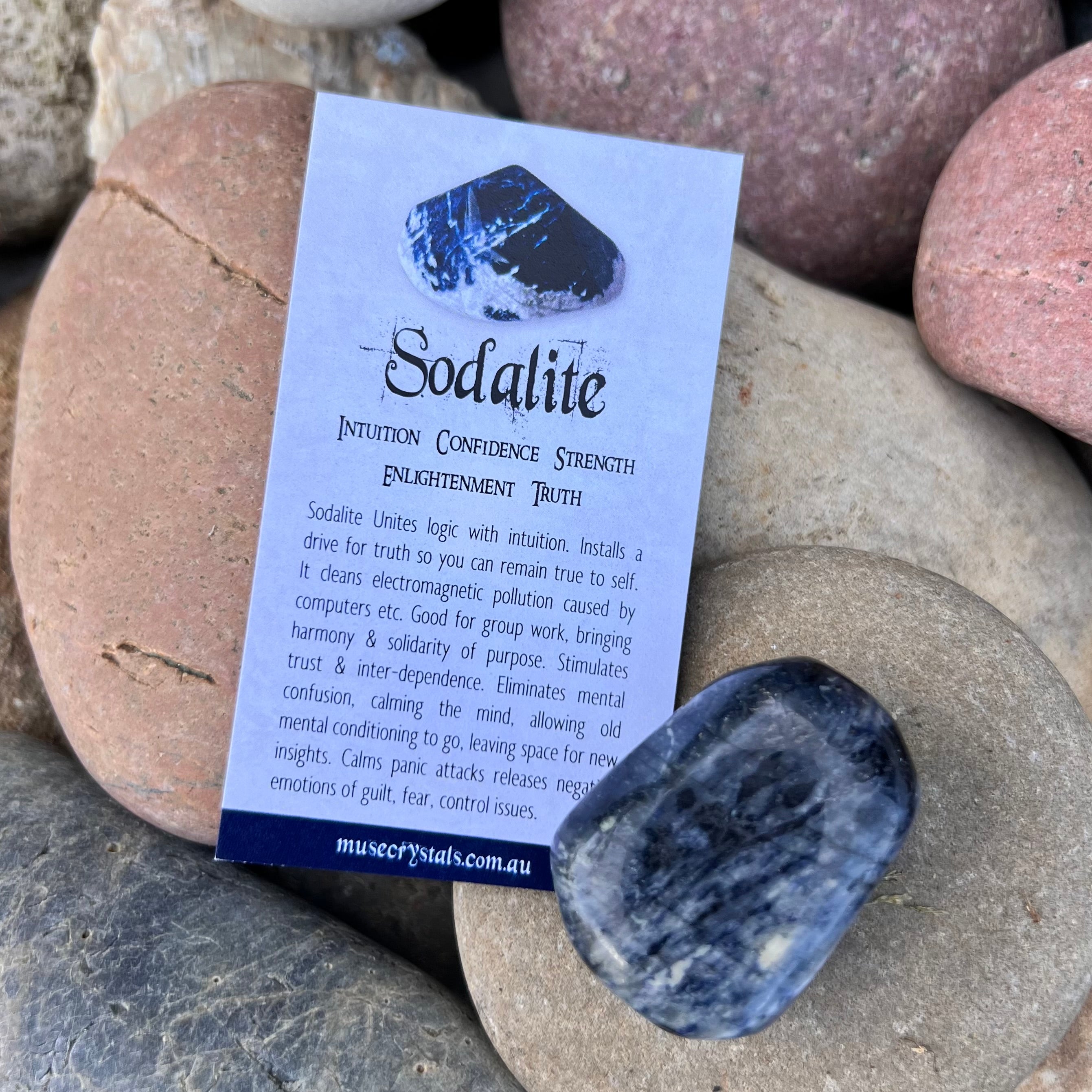 Self Expression ~ Sodalite Palm Stone