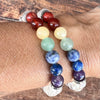 Chakra & Clear Quartz Bracelet