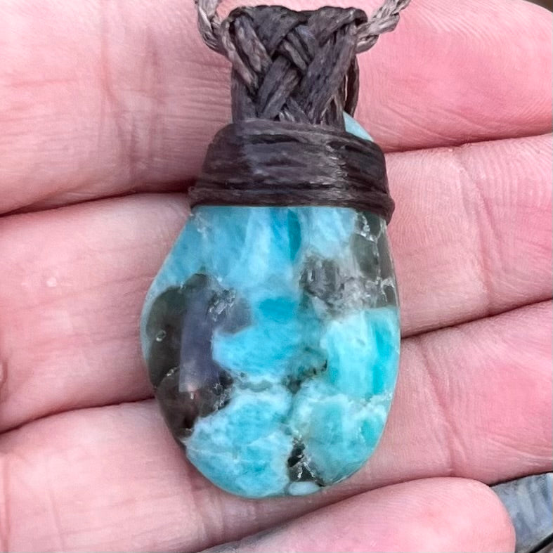 Muse Medicine ~ Amazonite/Smoky Quartz Trauma Transformer ~ Talisman