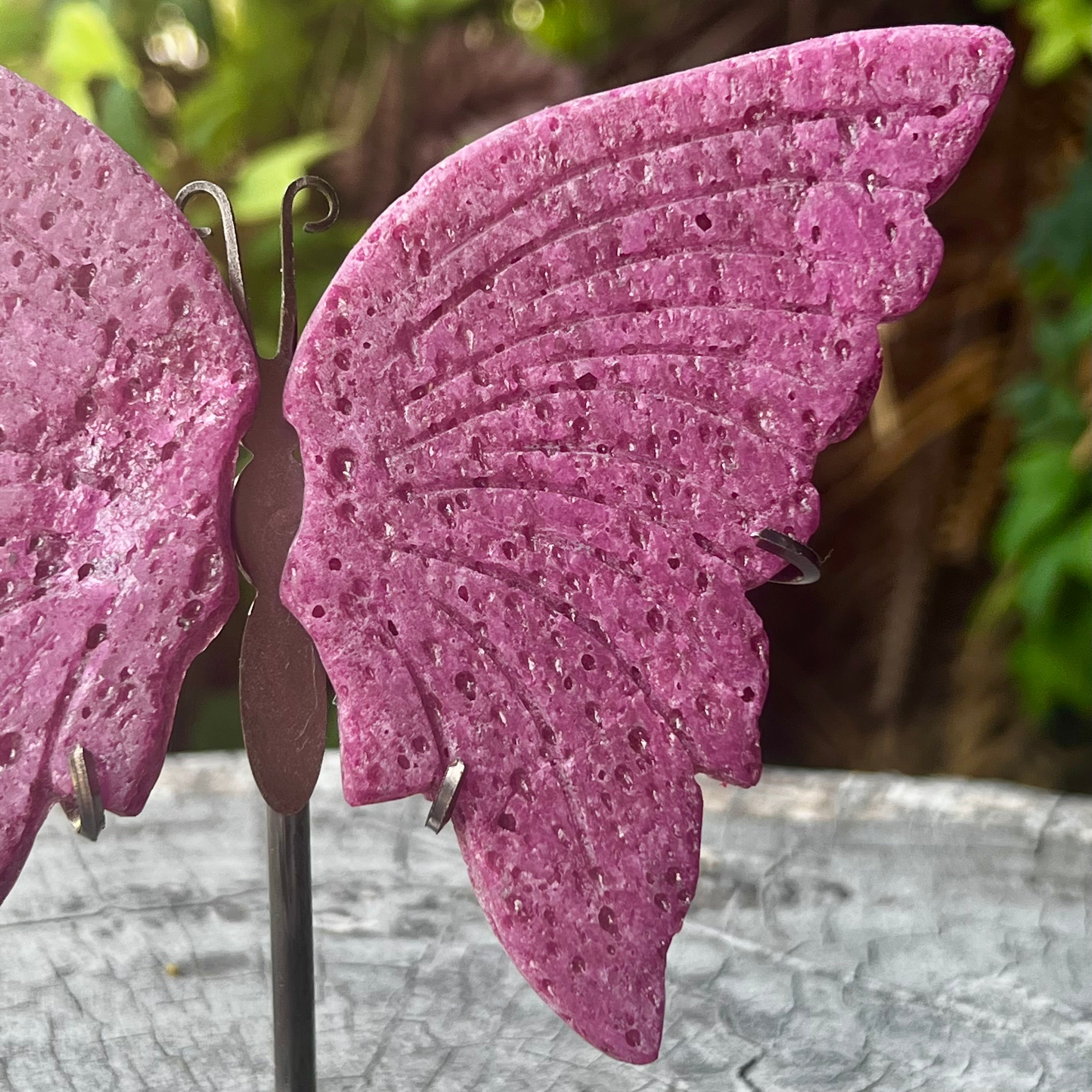 Ruby Butterfly on Stand