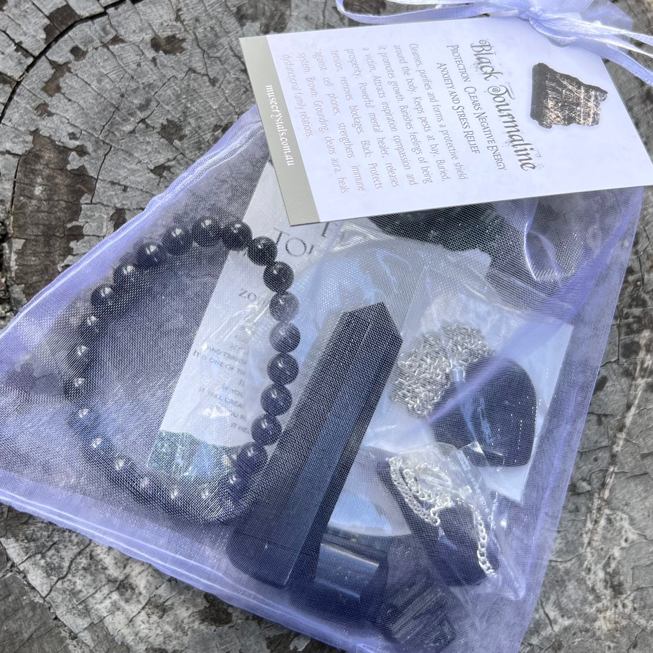 Crystal Gift Set ~ Black Tourmaline