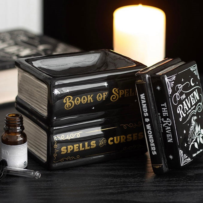 Book of Spells ~ Raven ~ Oil - Incense Burner
