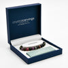 Bracelet en perles de tourmaline ~ Perle en acier inoxydable