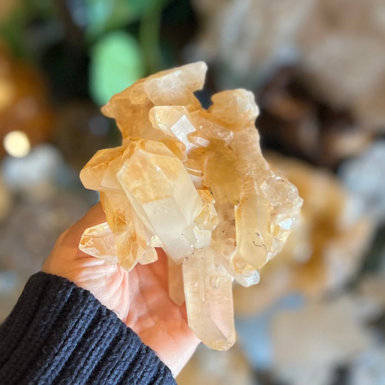Tangerine Quartz Natural Raw Cluster