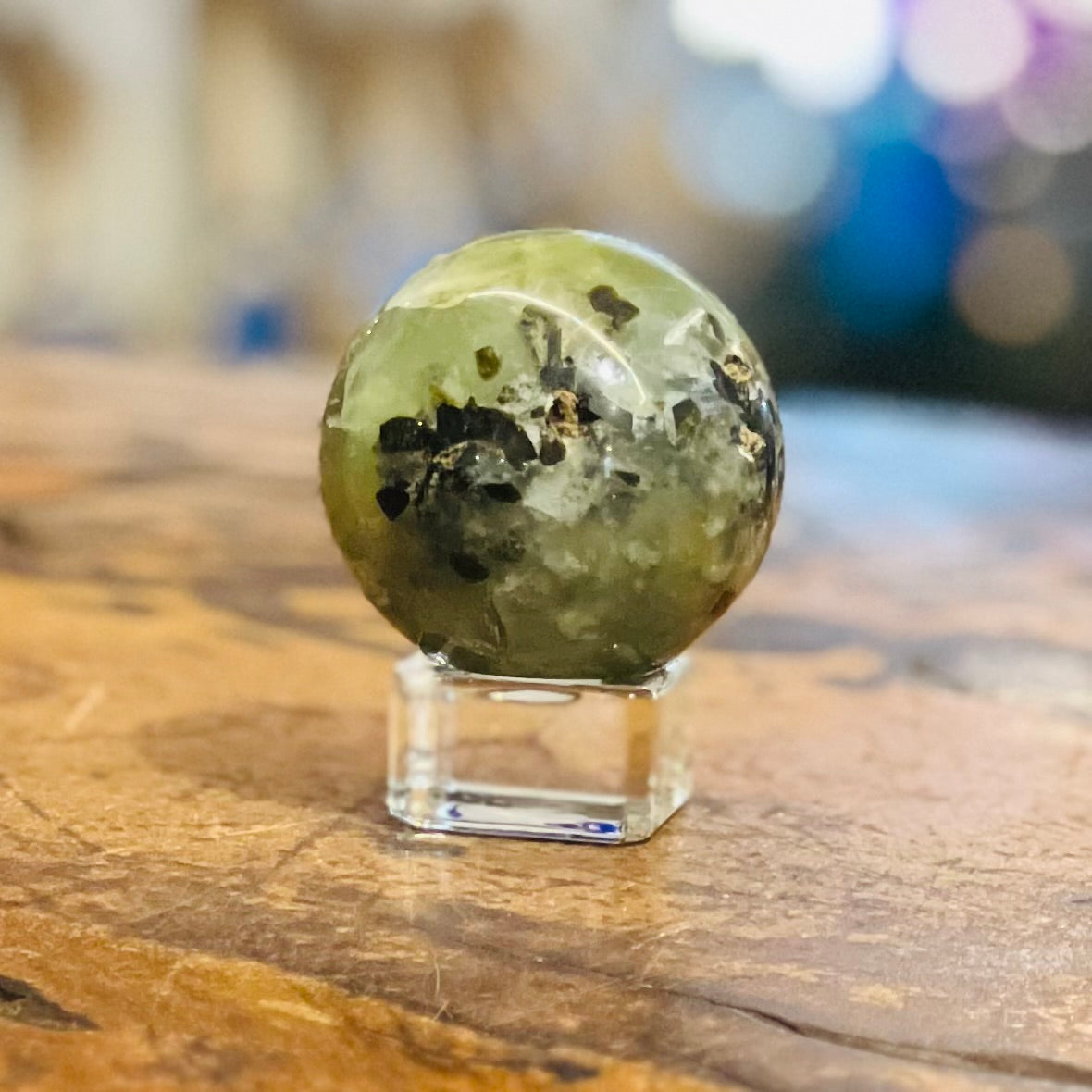 Prehnite Protection Sphere