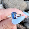 Mystic Blue Topaz ~ Sterling Silver Ring ~ size 8