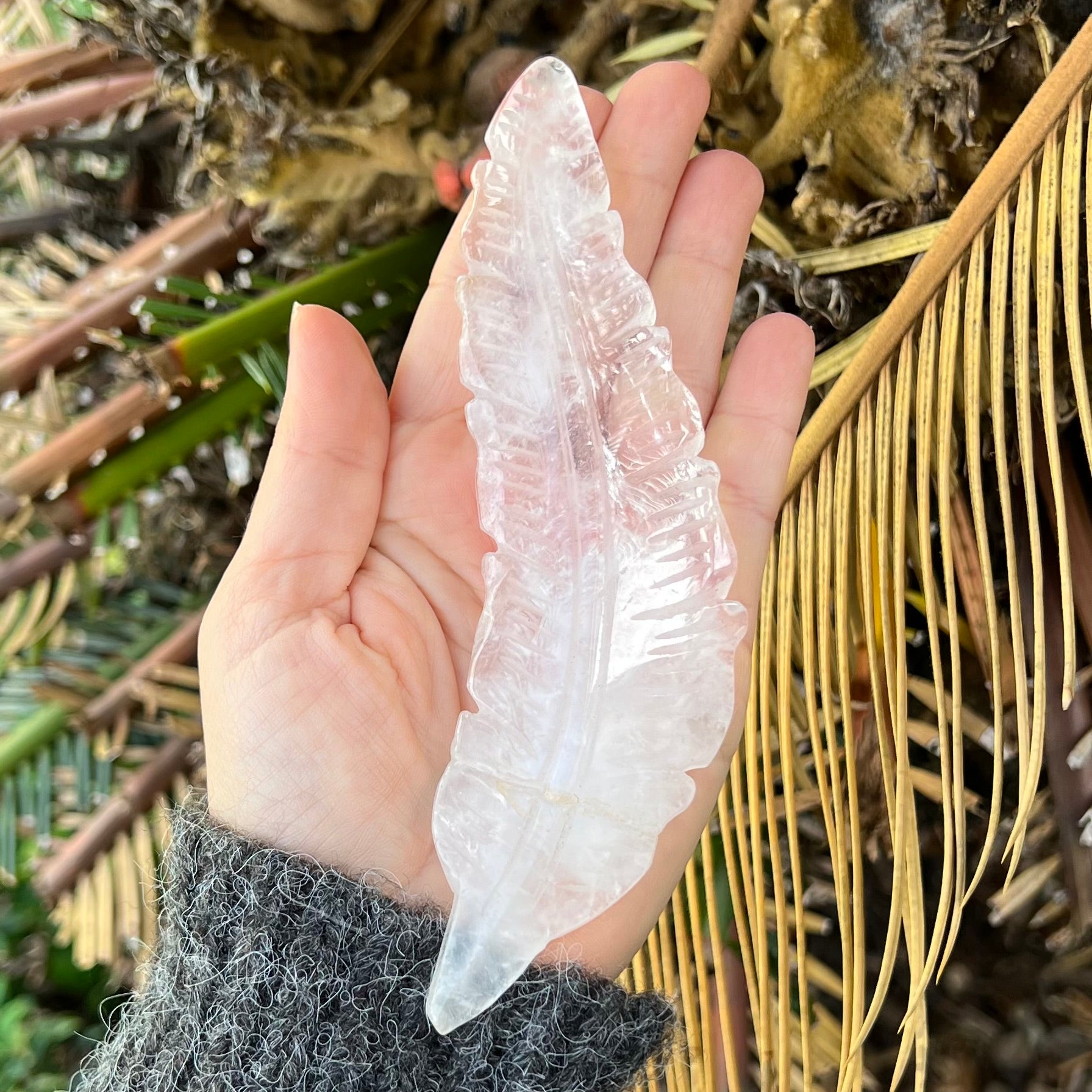 Feather of Divine Healing ~ Clear Quartz