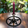 Wiccan Pentagon Candle Holder