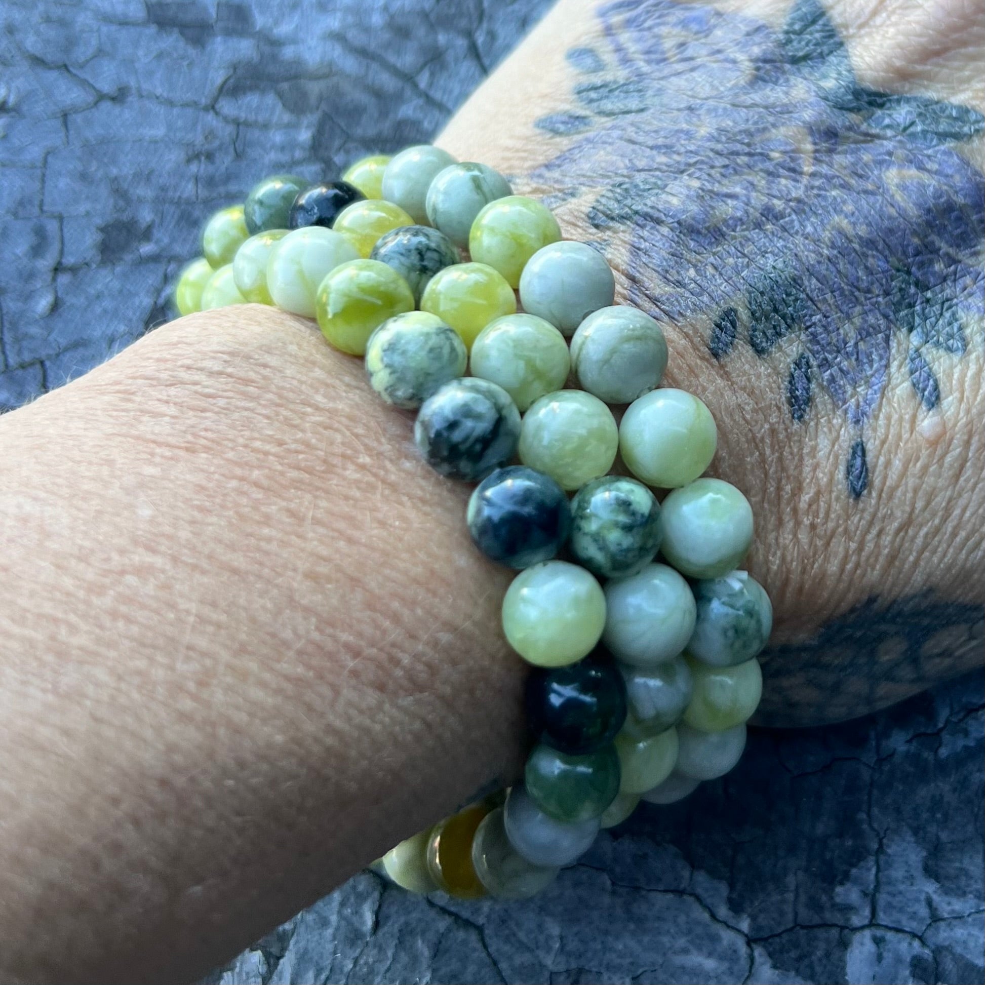 New Jade Beaded Bracelet