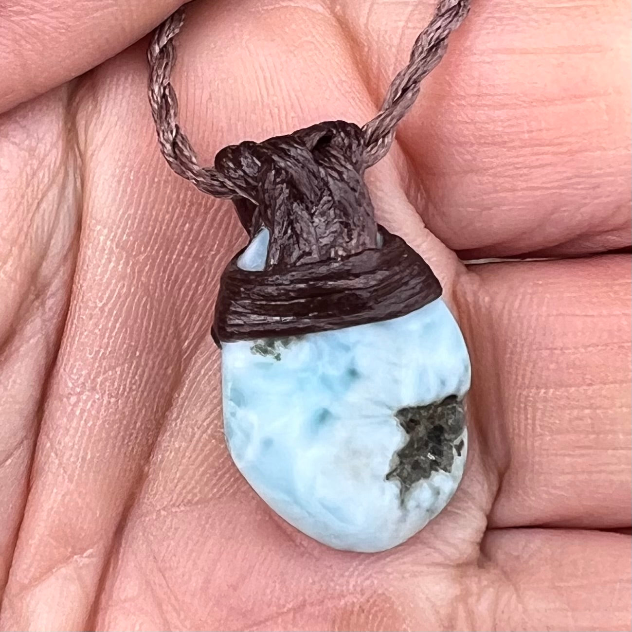 Muse Medicine ~  Wise Woman ~ Larimar Talisman
