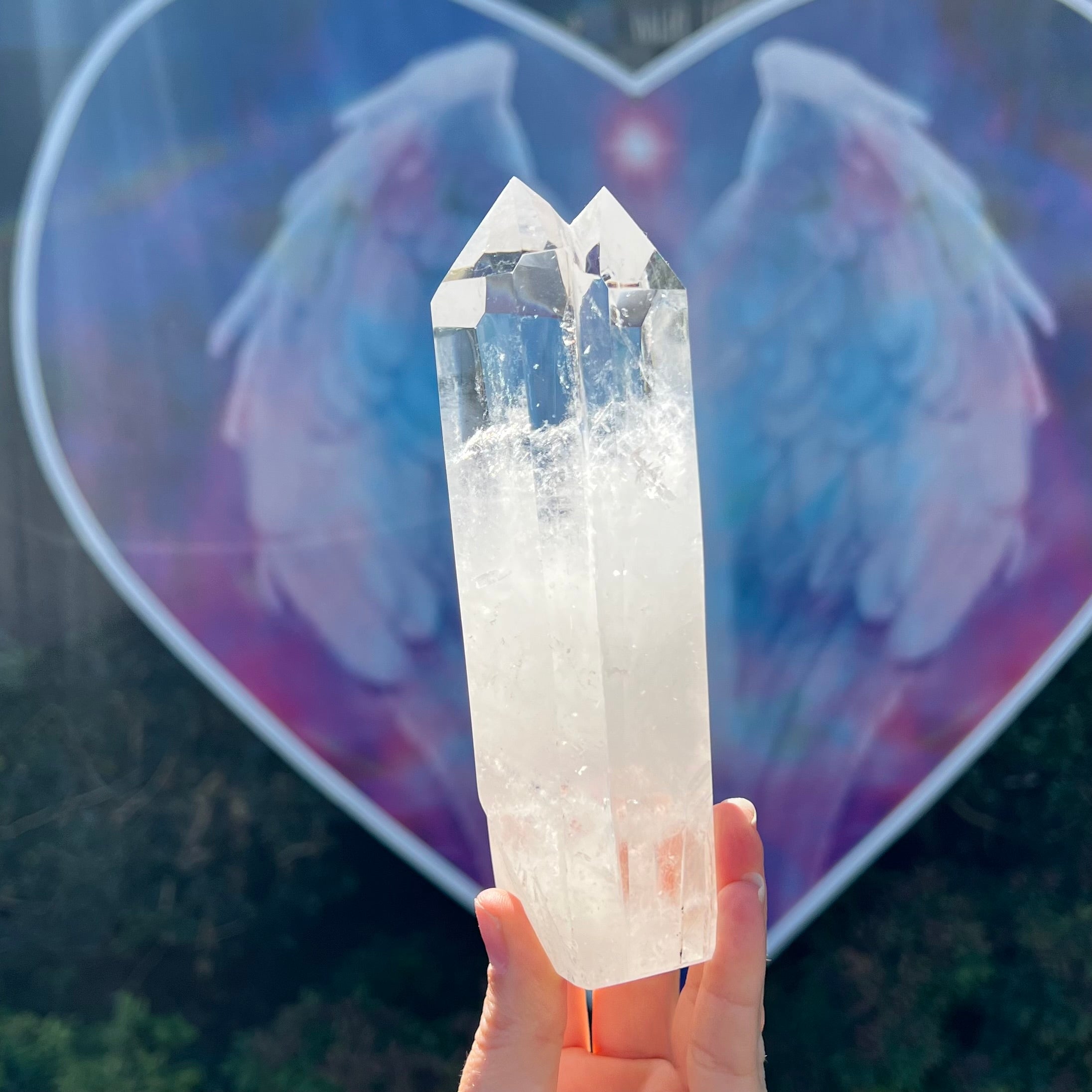 Clear Quartz Twin Flame Point