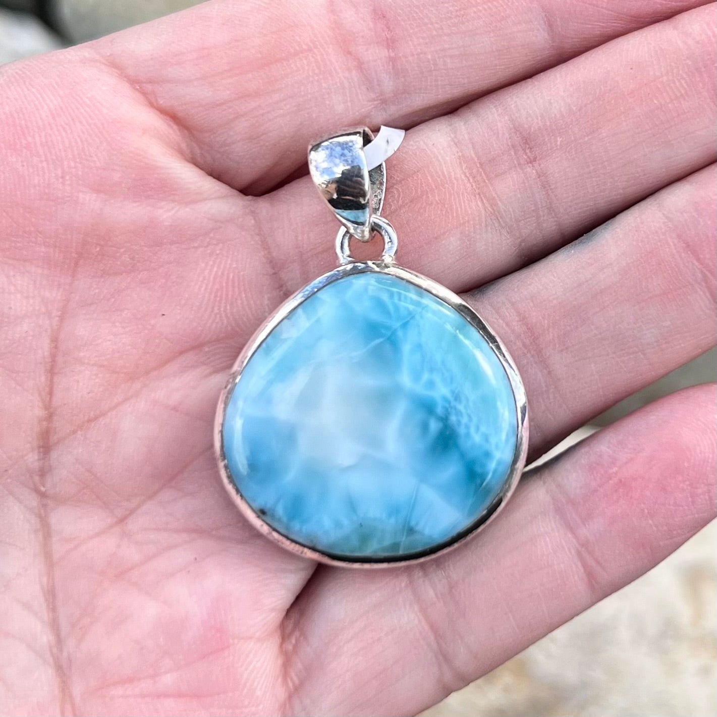 Larimar ~ Sterling Silver Pendant