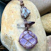 Muse Medicine ~ Rainbow Moonstone, Amethyst & Chevron Amethyst ~ Equilibrium Talisman