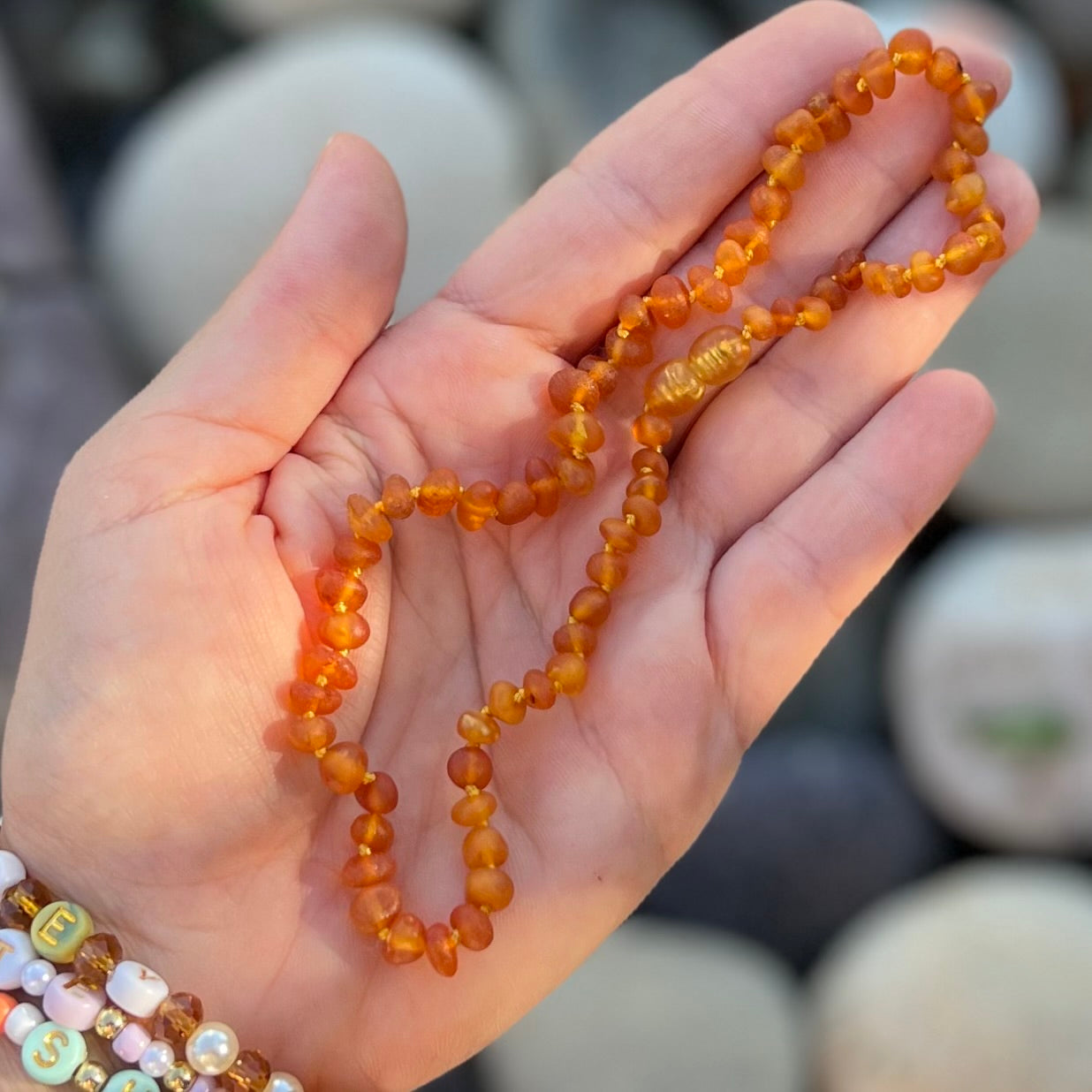 Amber Baby Teething Necklace
