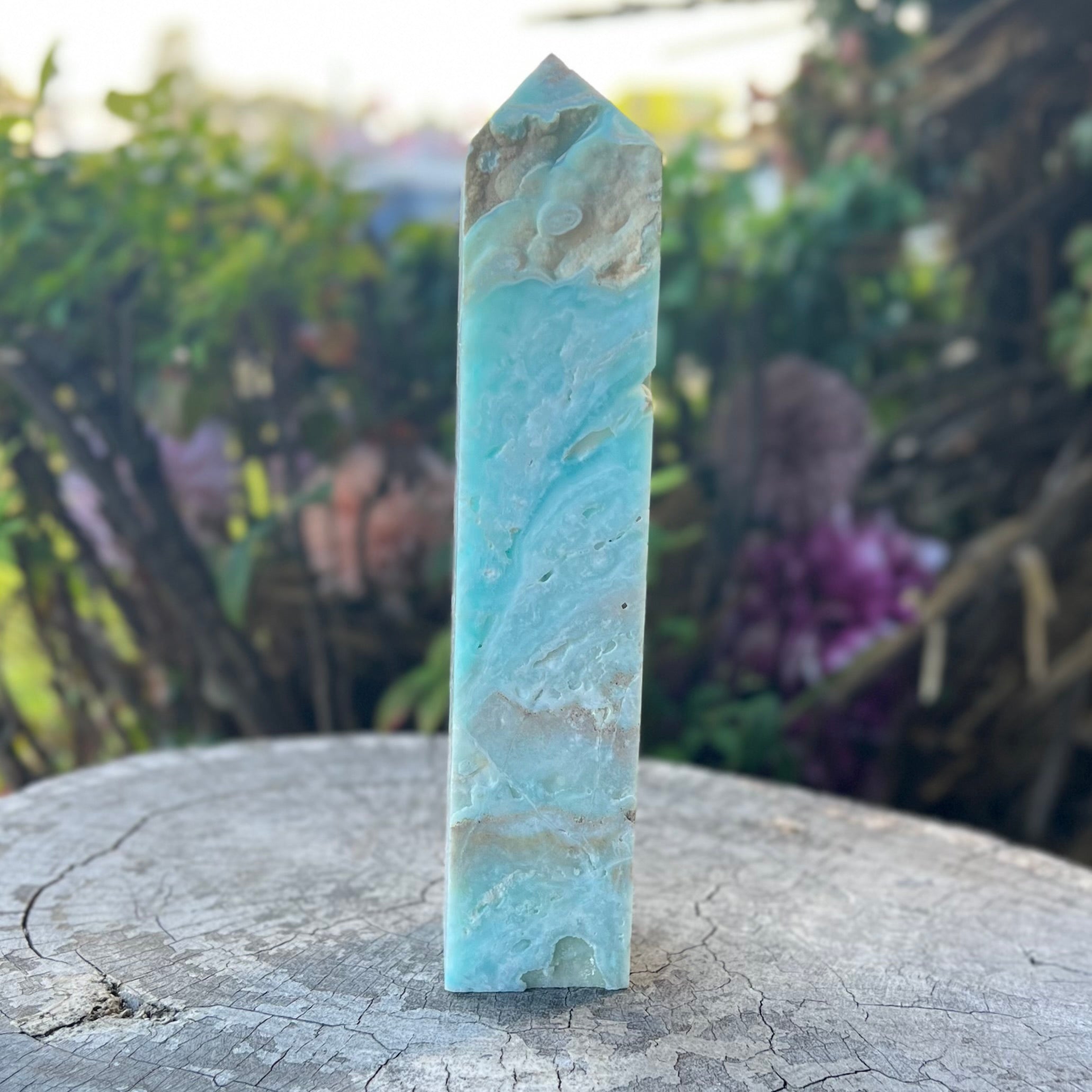 Semi Raw Caribbean Calcite Tower