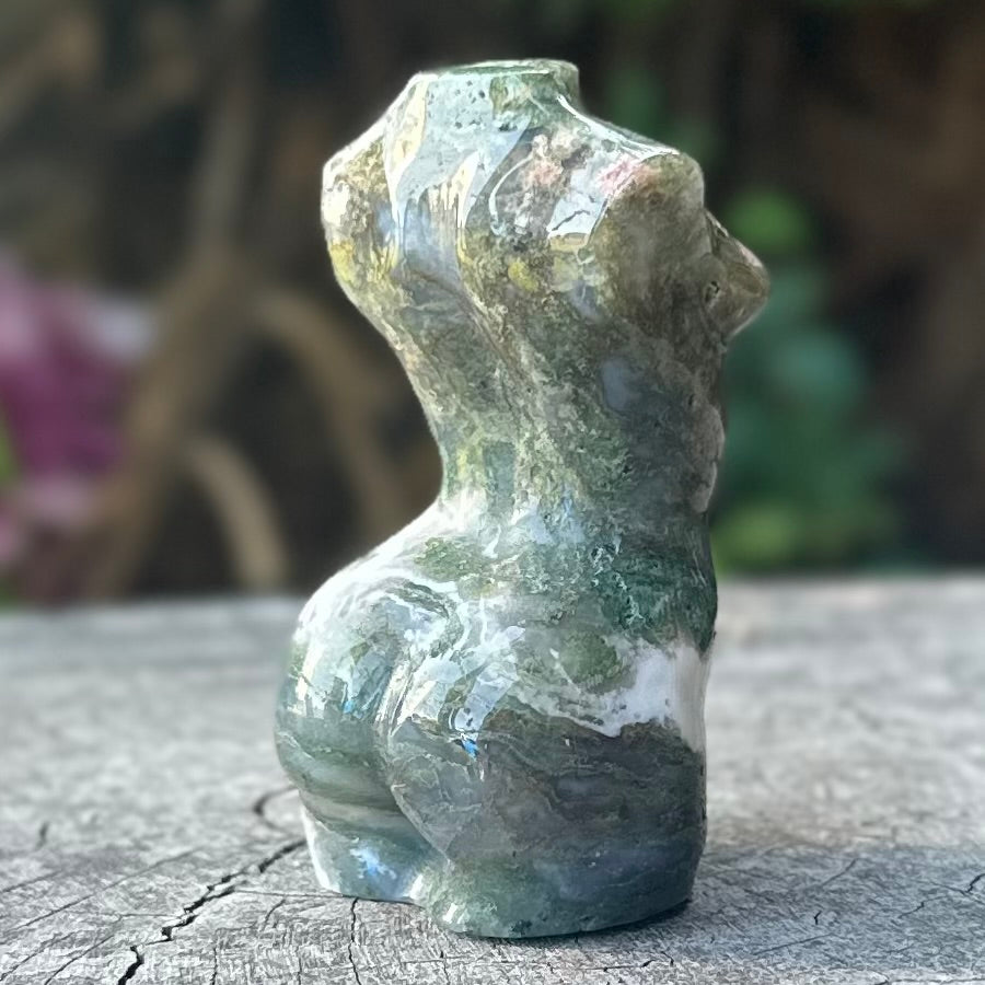 Moss Agate Goddess ~ Mini Lady Body (4)