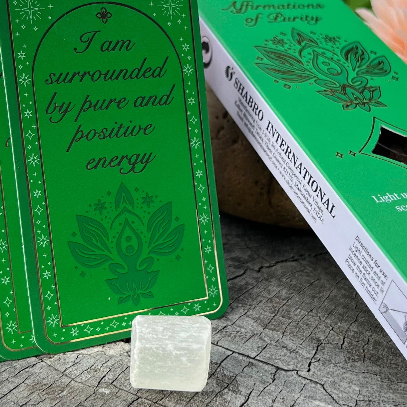 Affirmation of Purity ~ selenite Incense Kit