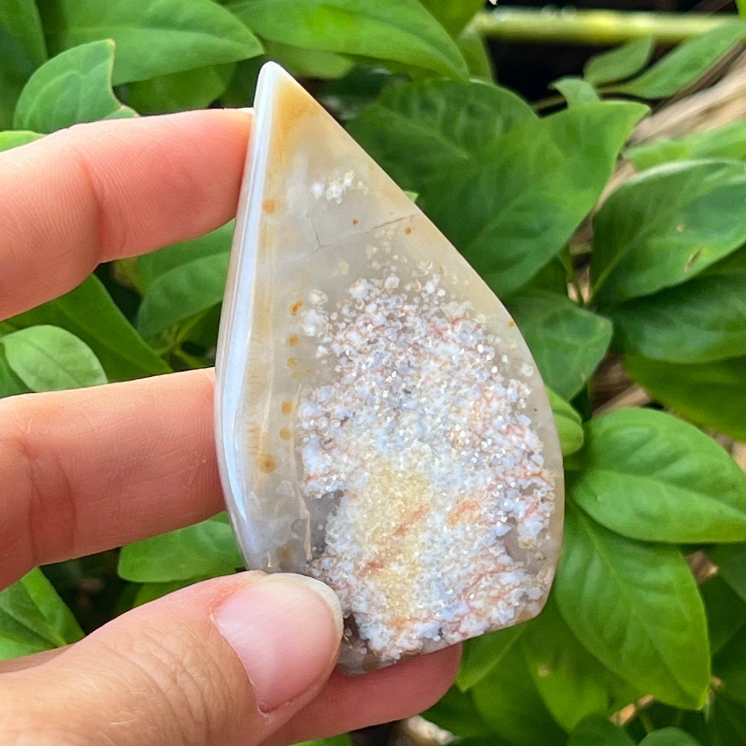 Agate Druzy Teardrop
