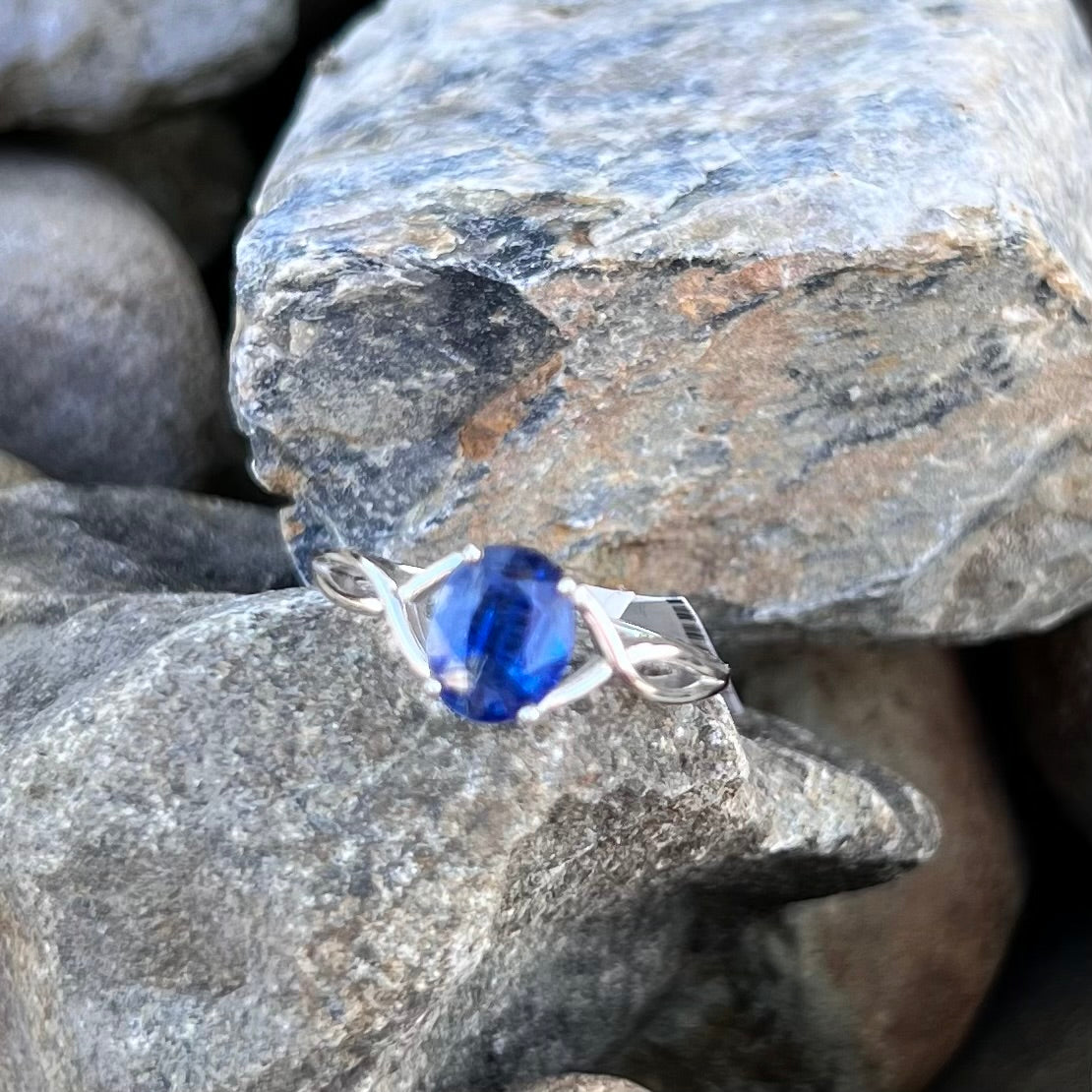 Blue Kyanite Sterling Silver Ring ~ 10